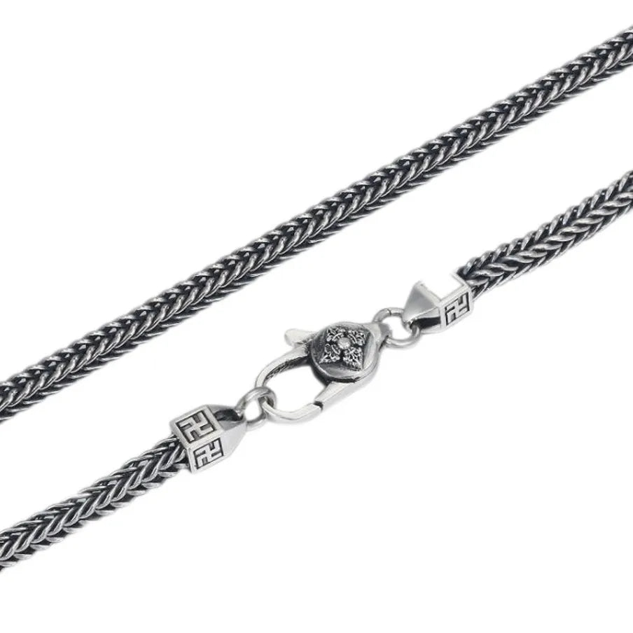 Mr. Sterling 4MM Diamond Pestle Foxtail Chain