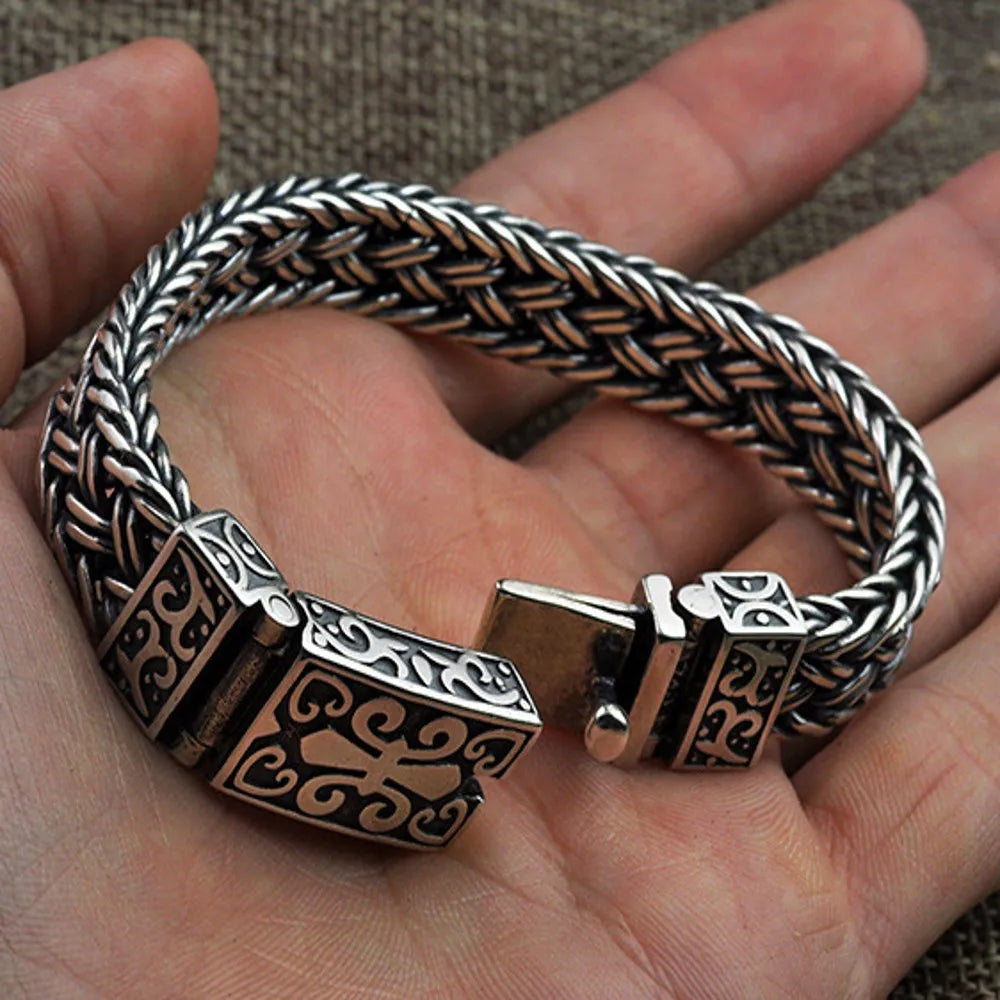 Mr. Sterling Domineering Woven Bracelet